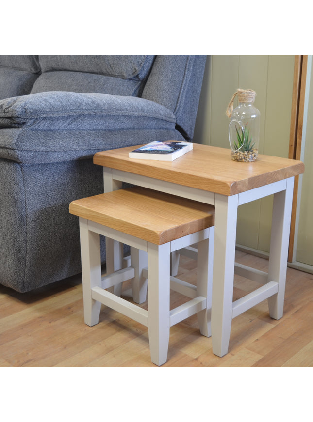 Cashmere Grey  Nest of 2 Tables
