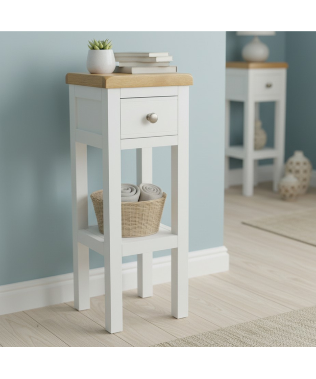 GROFurniture Snow White 1 Drawer Tall Console Table