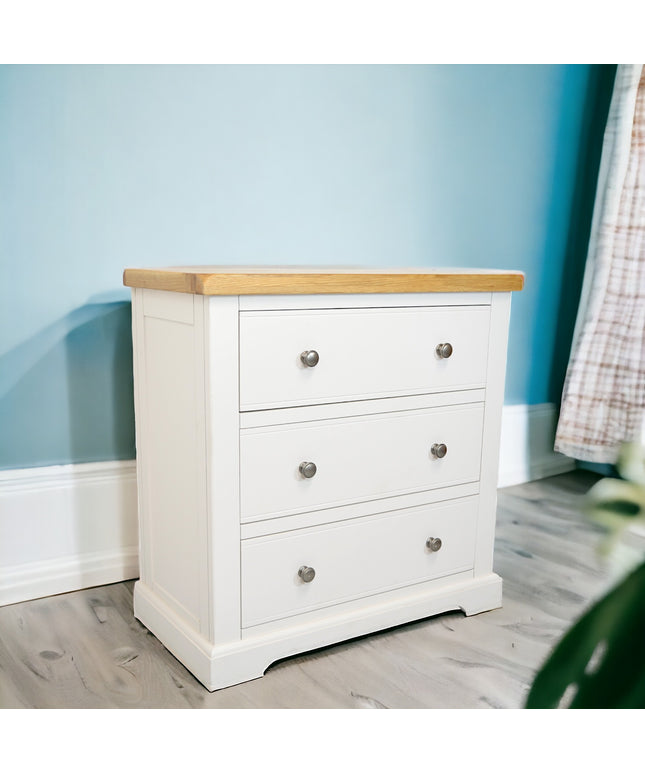 Snow White Small 3 Drawers Chest Of Drawers