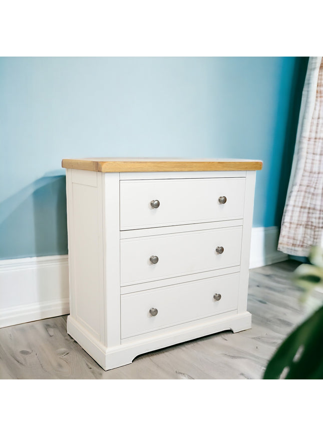 Snow White Small 3 Drawers Chest Of Drawers