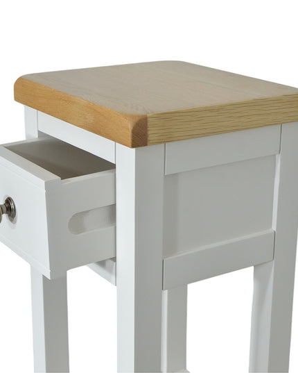 GROFurniture Snow White 1 Drawer Tall Console Table