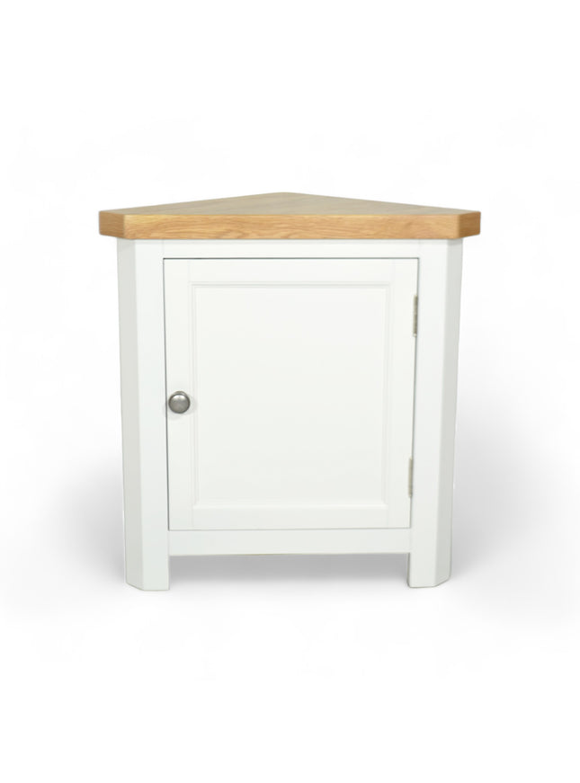 GROFurniture Snow White Small Corner Cabinet