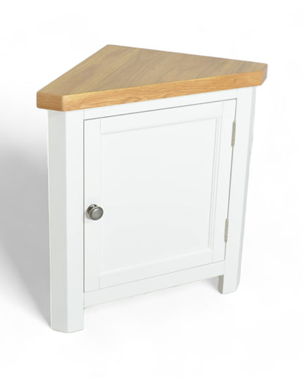 GROFurniture Snow White Small Corner Cabinet