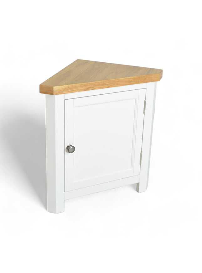 GROFurniture Snow White Small Corner Cabinet