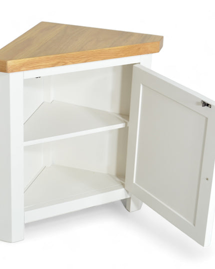 GROFurniture Snow White Small Corner Cabinet