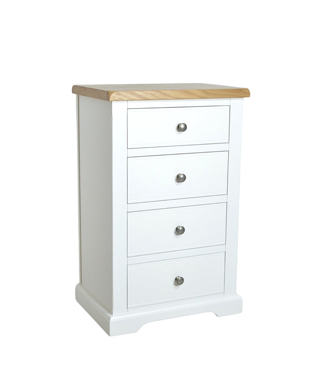 Snow White Deep Chest OF Drawers, Fully Assembled