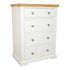 GROFurniture Rio White Deep Chest of Drawers