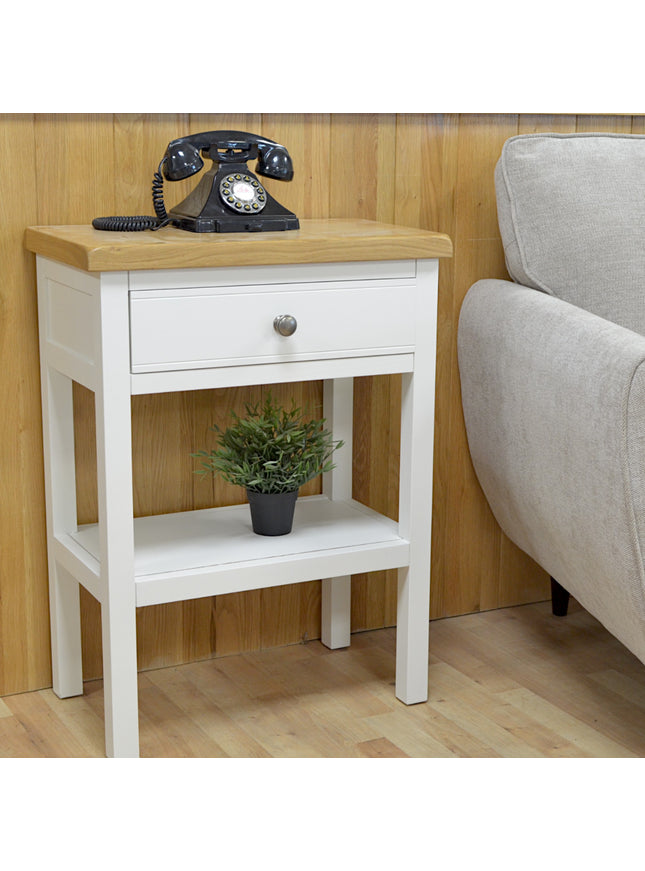 GROFurniture Snow White 1 Drawer Medium Console Table
