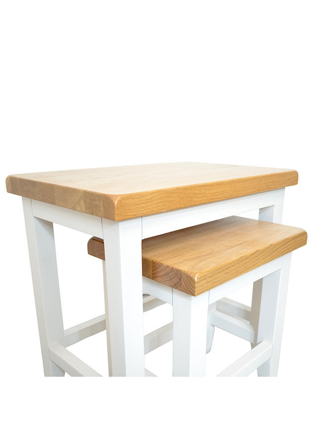 Snow White Nest of 2 Tables