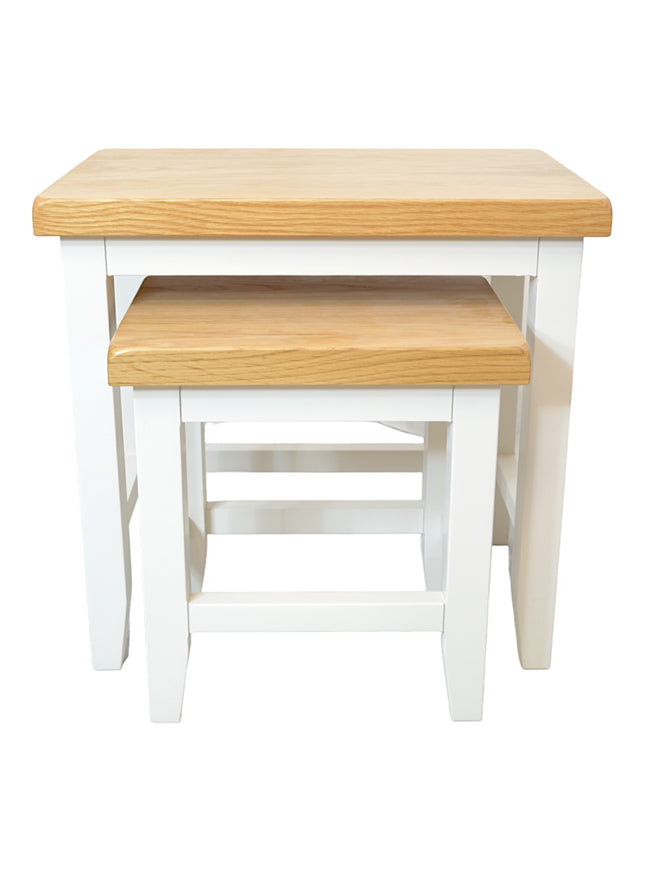 Snow White Nest of 2 Tables