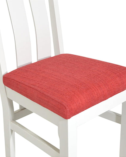 Elizabeth Twin Slat Grey Painted Chair With LColour Padding