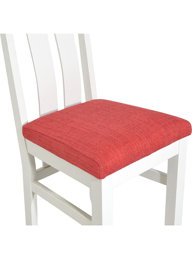 Elizabeth Twin Slat Grey Painted Chair With LColour Padding