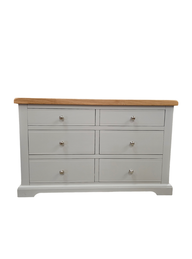 Cashmere Grey Window Height Chest of Drawers