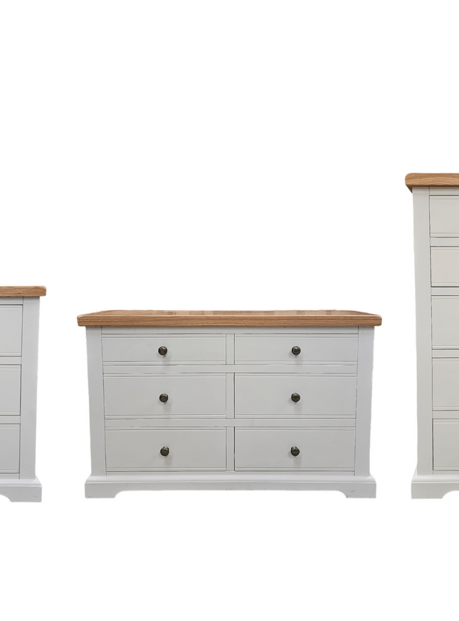 Cashmere Grey Window Height Chest of Drawers
