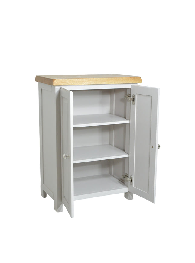 Cashmere Grey  Painted Grey Cabinet, Hallway Shoe Storage Rack, Corner Cabinet Shoe Storage, Kitchen Utility Cupboard, Storage Cupboard