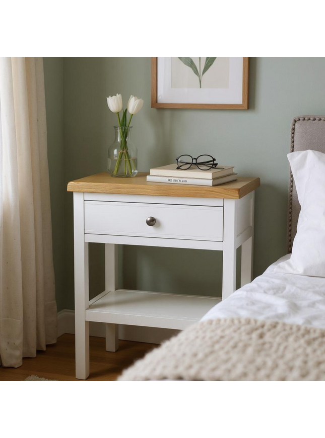 GROFurniture Snow White 1 Drawer Medium Console Table