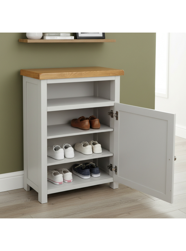 Cashmere Grey Cabinet, Hallway Shoe Storage Rack, Corner Cabinet Shoe Storage, Kitchen Utility Cupboard, Storage Cupboard