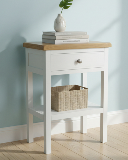 GROFurniture Snow White 1 Drawer Medium Console Table
