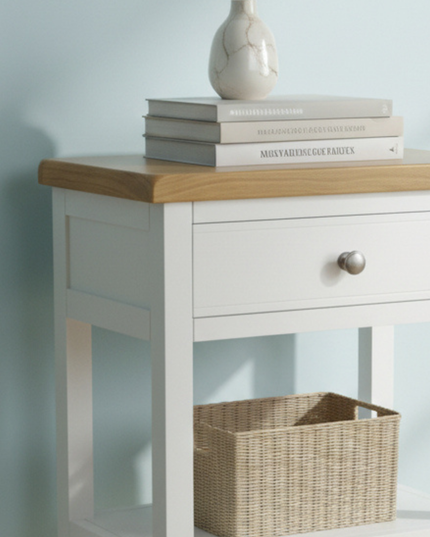 GROFurniture Snow White 1 Drawer Medium Console Table