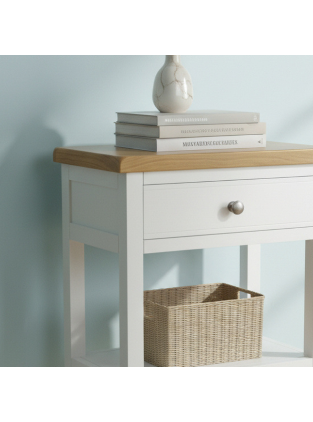 GROFurniture Snow White 1 Drawer Medium Console Table