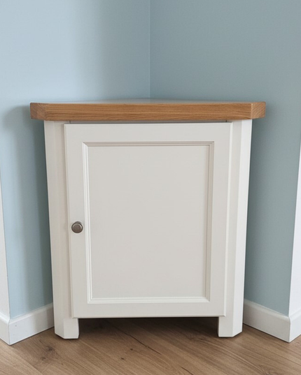 GROFurniture Snow White Small Corner Cabinet