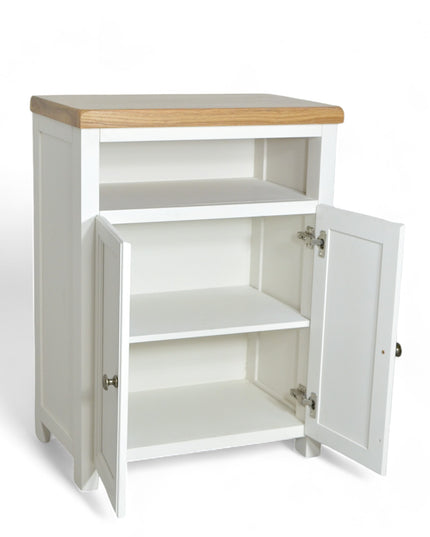 Snow White Painted Rio White Cabinet, Hallway Shoe Storage Rack, Corner Cabinet Shoe Storage, Kitchen Utility Cupboard, Storage Cupboard
