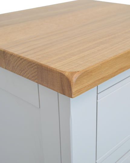 Cashmere Grey Painted 3 Drawers Dressing Table Desk