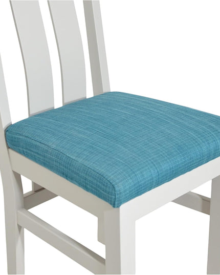 Elizabeth Twin Slat Grey Painted Chair With LColour Padding