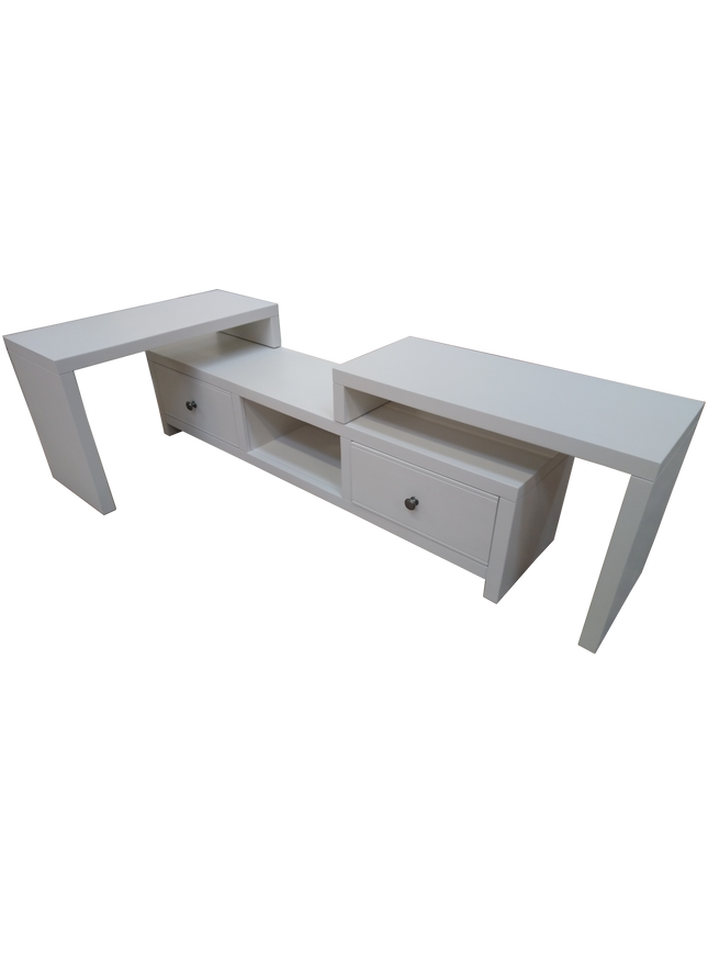 Snow White Extendable TV Unit