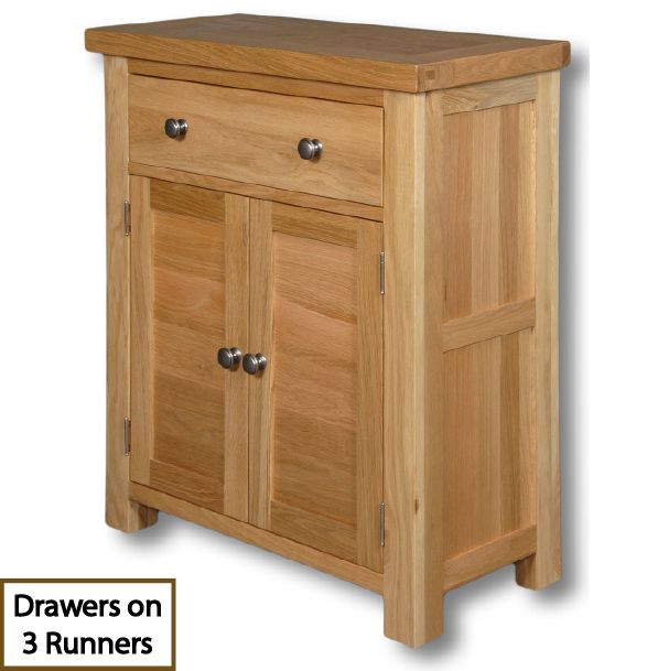 Richmond Oak 1 Drawer 2 Door Cabinet