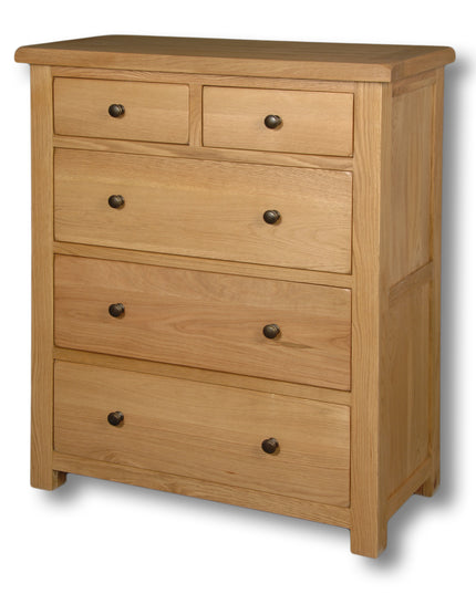 Manhattan Oak 2 Over 3 Chest Drawers