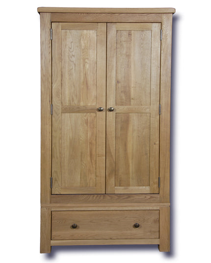 Manhattan Rustic Oak Double Wardrobe
