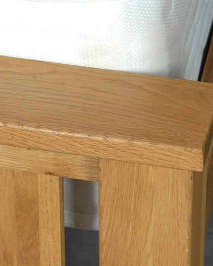 Richmond Solid Oak Bed Frame, Solid Oak Bed with Thick Pine Slats & Centre Support., Easy Assembly Solid Oak Bed
