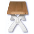 Rio White Bench/Coffee Table 90cm
