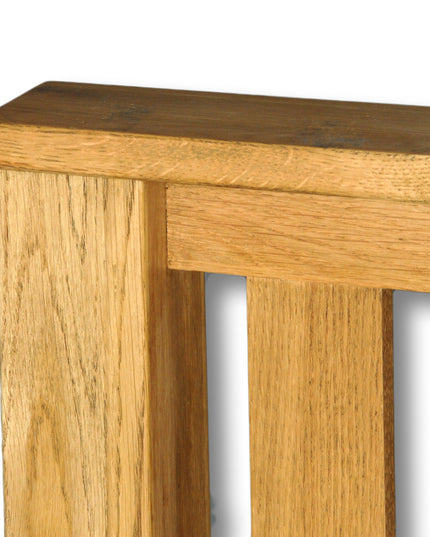 Manhattan Solid Oak Bed Frame, Solid Oak Bed with Thick Pine Slats & Centre Support., Easy Assembly Solid Oak Bed