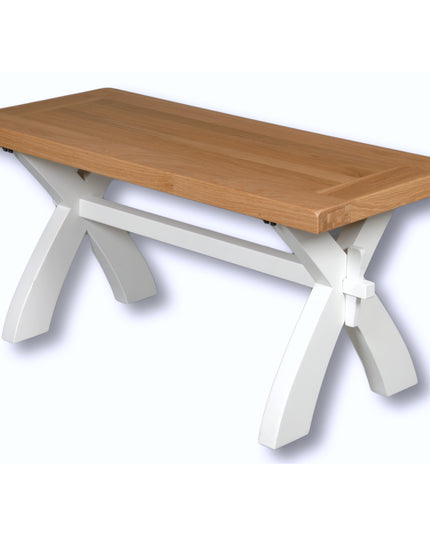 Snow White Bench/Coffee Table 90cm