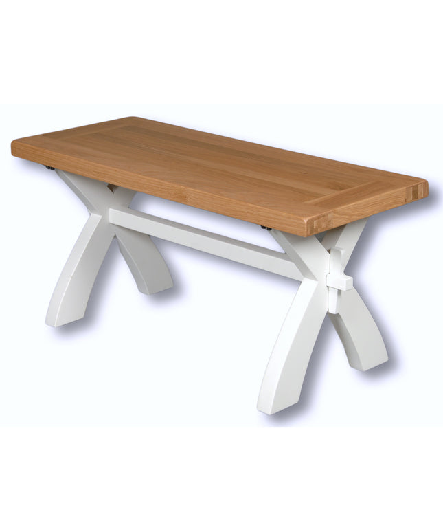 Snow White Bench/Coffee Table 90cm