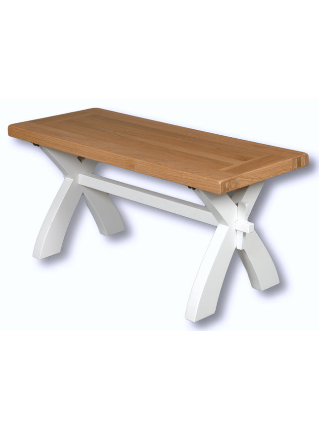 Snow White Bench/Coffee Table 90cm