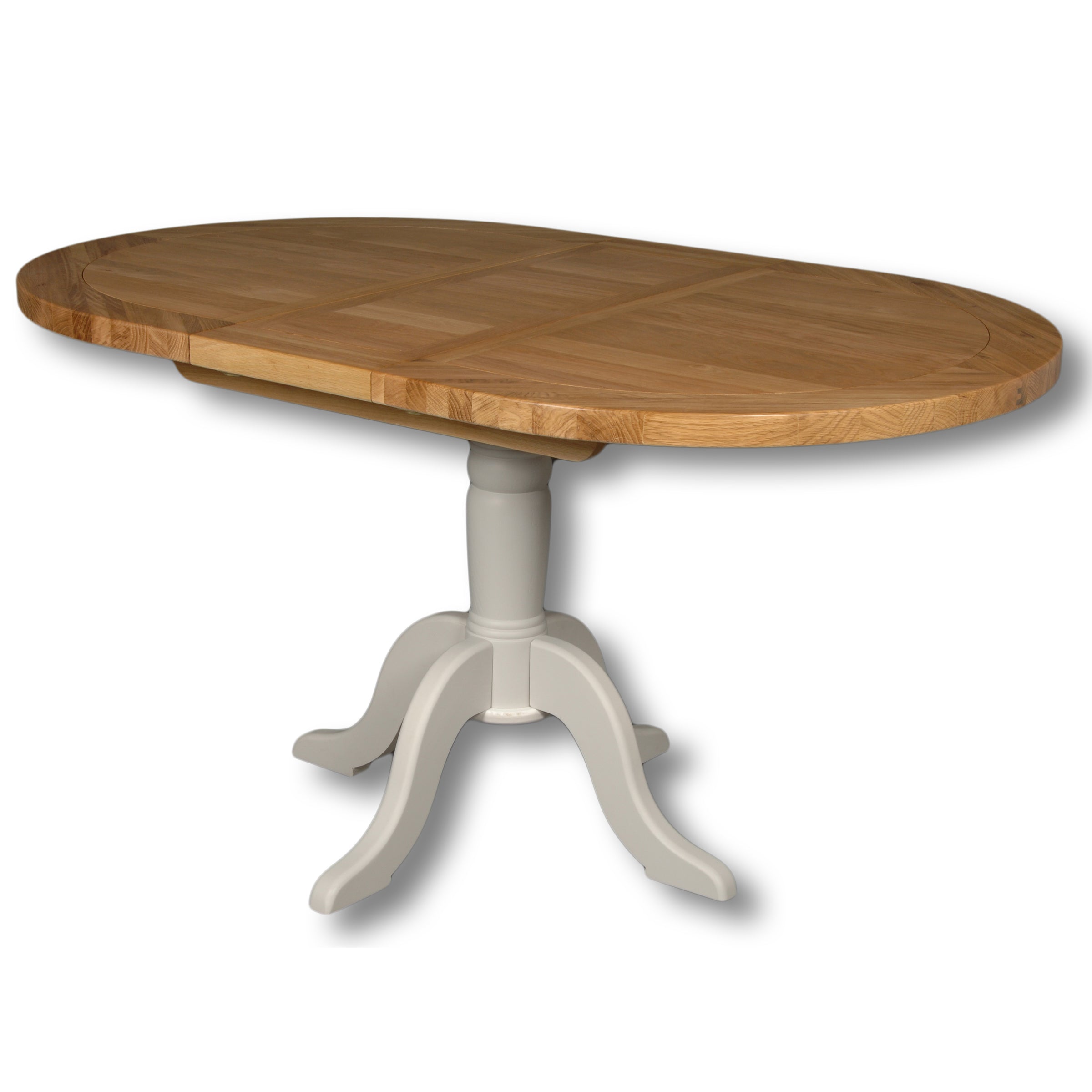 Rio Grey Small Oval 2 Ext. Table 1.2m-1.5m